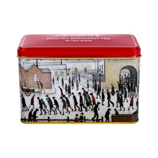 New English Teas - English Breakfast Tea 40 Tea Bags - L.S. Lowry Tin - Coming From The Mill