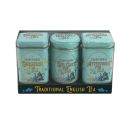 New English Teas - Loose Tea Selection 70g - 3 Vintage Victorian Tins - Mint