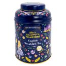 New English Teas - English Breakfast Tea 240 Tea Bags - Alice In Wonderland Tin - Dark Blue