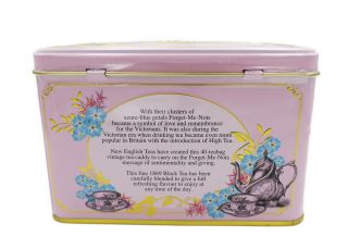 New English Teas - 1869 Black Tea Blend 40 Tea Bags - Vintage Victorian Tin - Light Pink