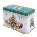 New English Teas - English Breakfast Tea 40 Tea Bags - Beatrix Potter "Peter Rabbit - Christmas Tree" Tin