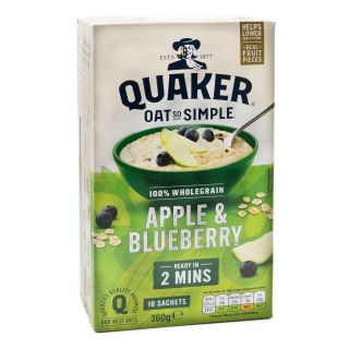 Quaker Oat So Simple Apple & Blueberry 10 Sachets 360g
