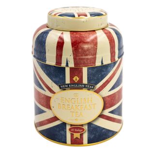 New English Teas - English Breakfast Tea 80 Tea Bags - Union Jack Tin