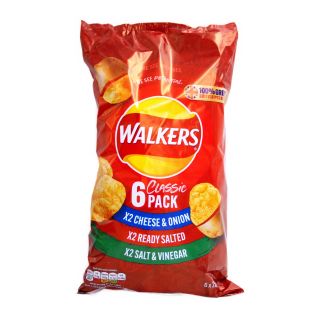 Walkers Classic Variety 6 x 25g