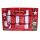 Christmas Time - 8 Family Game Crackers - Red & White - Musical Whistle