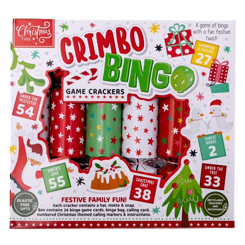 Christmas Crackers Peace Love Joy 12x12in With Premium Contents 'Find