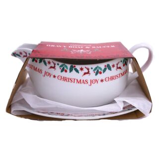 Christmas Joy Gravy Boat