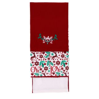 Christmas Joy Tea Towels 50 x 70 cm - 3 Pack