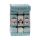 9 Mini Squared Christmas Cracker - Blue & White - Snowman & Penguin