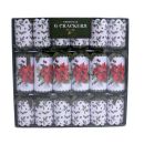 Christmas Cracker 6 Pack - White & Green - Holly & Poinsttia with Biscuit Cutters