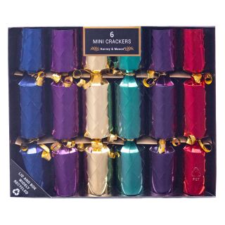 Harvey & Mason - 6 Mini Christmas Cracker - Jewels