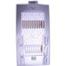 Green Christmas - Make your Own Large Eco Christmas Cracker - 6 Pack - Silver & White - Merry Christmas