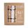 Christmas Time  - 12 Large Luxury Christmas Cracker - Brown & White - Pine Trees