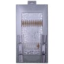 Make your Own Christmas Cracker Large 6 Pack - Silver & White Script
