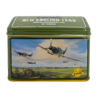 New English Teas - English Breakfast Tea 40 Tea Bags - Spitfire Tin