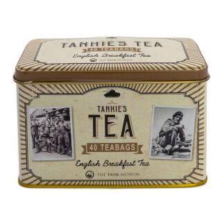 New English Teas - English Breakfast Tea 40 Tea Bags - Tankies Tea - Tank Museum Tin