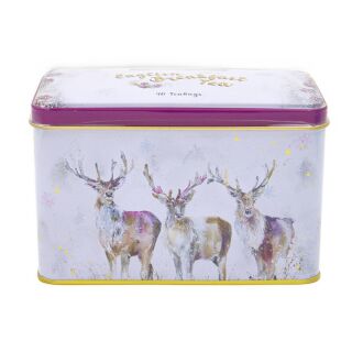 New English Teas - English Breakfast Tea 40 Tea Bags - Three Kings Stags Tin