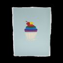 Cardology - Rainbow Cupcake 3D Pop Up Card