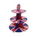 Union Jack 3-Tier Cake Stand 37.5cm