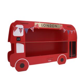 London Double Decker Bus Cake Stand 40cm x 70cm