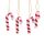 Sass & Belle - Mini Peppermint Candy Cane Glass Bauble Set of 4