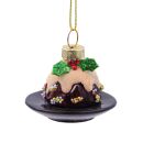 Sass & Belle - Mini Christmas Pudding Glass Bauble...