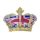 Crown with Union Jack - Resin Printed Magnet