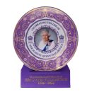 Queen Elizabeth Gold Plated Commemorative Plate 20cm