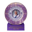 Queen Elizabeth Gold Plated Commemorative Plate 20cm
