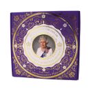 Queen Elizabeth Gold Plated Commemorative Plate 20cm