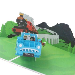 Cardology - Harry Potter 3D Pop Up Card - Ford Anglia