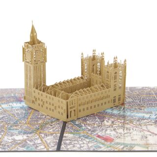 Cardology - London 3D Pop Up Card - Palace of Westminster