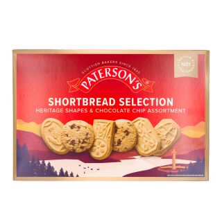 Patersons Heritage Shapes & Chocolate Chip Shortbread Assortment 500g