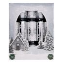 10 Family Eco Christmas Crackers - Silver & White -...
