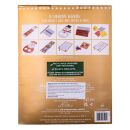 10 Family Eco Christmas Crackers - Gold & White - Seasons Greetings Wreath