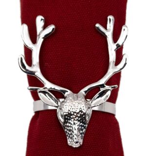 Harvey & Mason - Napkin Ring - Silver - Stag Head