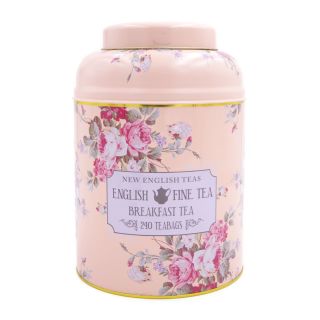 New English Teas - English Breakfast Tea 240 Tea Bags - Vintage Floral - Blush