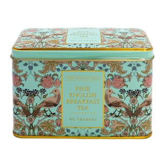 New English Teas - English Breakfast Tea 40 Tea Bags - The Song Thrush & Berries - Mint