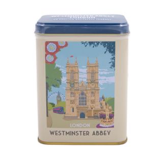 New English Teas - English Breakfast Tea 40 Tea Bags - London - Westminster Abbey Tin