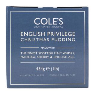 Coles English Privilege Christmas Pudding 454g
