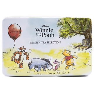 New English Teas - English Tea Selection (Breakfast, Earl Grey, Afternoon) 72 Tea Bags - Winnie the Pooh & Friends