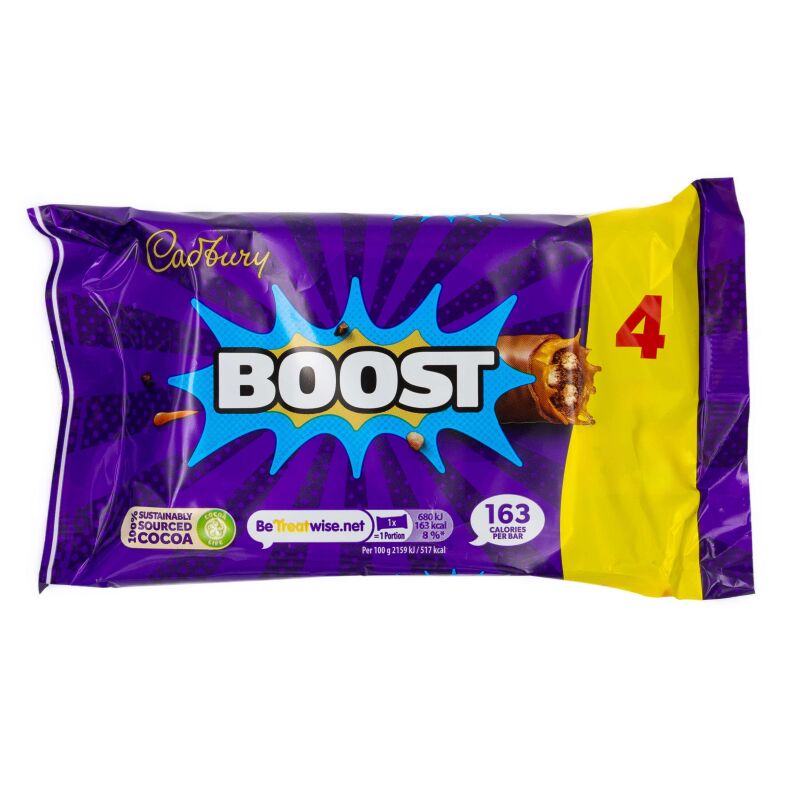 Cadbury Boost 4 Pack 126g buy online British Shopping