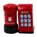 Ceramic Salt & Pepper Set - Post & Telephone Box