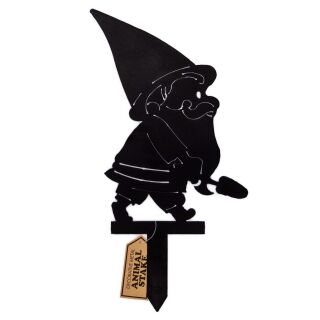 Metal Garden Sign - Garden Gnome & Spade