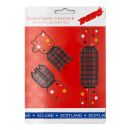 Wooden Pop Out Hanging Decoration - Tartan Christmas Cracker