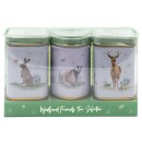 New English Teas - Loose Tea Selection 70g  - 3 Woodland Friends Tins