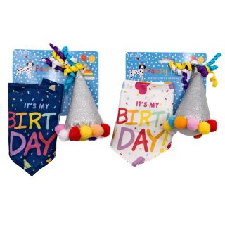 Smart Choice - Pawty Time - Birthday Party Hat & Bandana