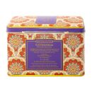 New English Teas - Fruit & Herbal Tea Selection 40 Tea Bags - Floral Design Embossed Tin