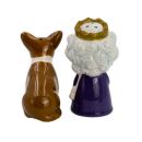 Ceramic Salt & Pepper Set - Queen Elizabeth II & Corgi