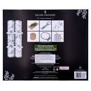 Harvey & Mason - 6 Large Deluxe Christmas Crackers  - Silver & White - Winter Robin